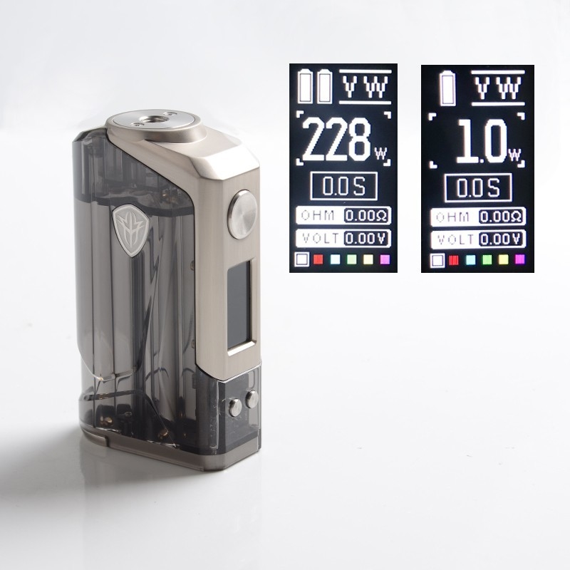 Rincoe Jellybox 228w κιβωτίων νεαρών δικυκλιστών εξαρτήσεων διπλή 18650 δεξαμενή ωμ μπαταριών 4.8ml υπο-
