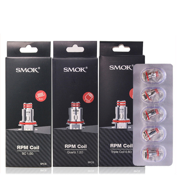 Η σπείρα Smok 0.6ohm περιστροφής/λεπτό 0.4ohm Vape τριπλασιάζει 1,0 την αντικατάσταση σπειρών πλέγματος Vape χαλαζία Sc 1.2ohm ωμ