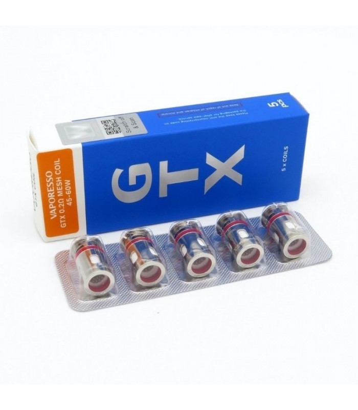 Αντικατάσταση 35g σπειρών πλέγματος Vape πυρήνων στόχων Pm80 Gtx σπειρών 5pcs Gtx Vaporesso