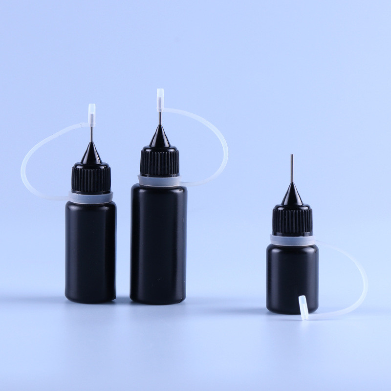 Μαύρο PE βελόνων ΚΑΠ ακρών κενό Ejuice Vape χυμού δαχτυλίδι σιλικόνης μπουκαλιών ελαφρύ ανθεκτικό