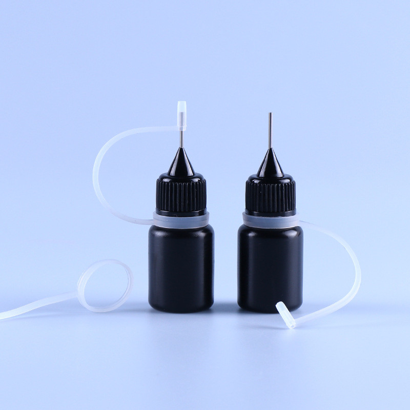 Μαύρο PE βελόνων ΚΑΠ ακρών κενό Ejuice Vape χυμού δαχτυλίδι σιλικόνης μπουκαλιών ελαφρύ ανθεκτικό