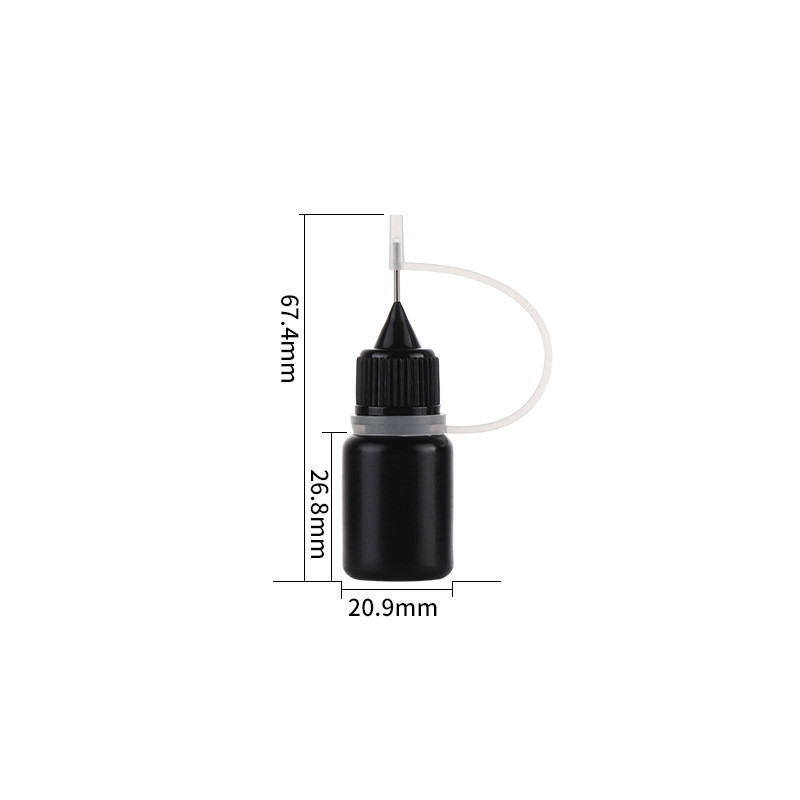 Μαύρο PE βελόνων ΚΑΠ ακρών κενό Ejuice Vape χυμού δαχτυλίδι σιλικόνης μπουκαλιών ελαφρύ ανθεκτικό