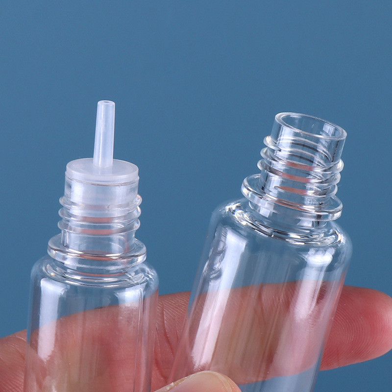 Πλαστικό PET V3 κενό Ejuice μπουκάλι της FCC που καπνίζει ζωηρόχρωμη κεφαλή κοχλίου μπουκαλιών Ε την υγρή σαφή