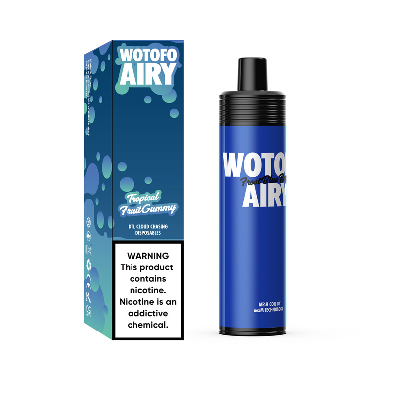 Επαναφορτιζόμενο 1000 Puffs Κιτ συσκευής Vape Pod μιας χρήσης Wotofo Airy Portable Pod Vape