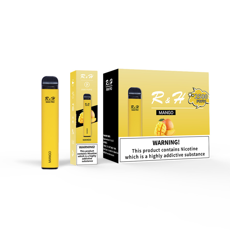 Ο μίας χρήσης λοβός Vapes ανώτατο υπέρ 8ml 950mah 2500 ξεφυσά τη μίας χρήσης εξάρτηση σπειρών πλέγματος 1.3ohm