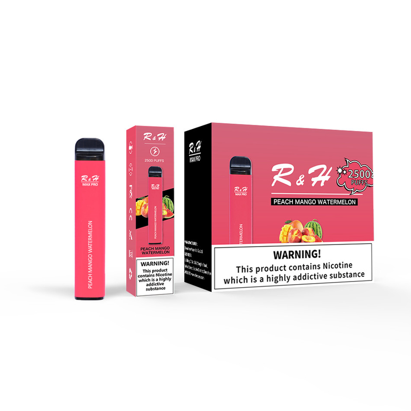 Ο μίας χρήσης λοβός Vapes ανώτατο υπέρ 8ml 950mah 2500 ξεφυσά τη μίας χρήσης εξάρτηση σπειρών πλέγματος 1.3ohm