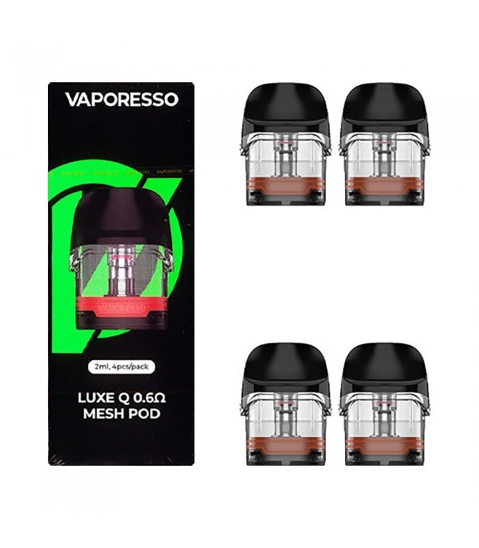 Κενές κασέτες 2ml 0.6ohm 1.0ohm 4pcs λοβών Luxe QS Vaporesso για την εξάρτηση εξαρτήσεων Luxe QS/Luxe Q