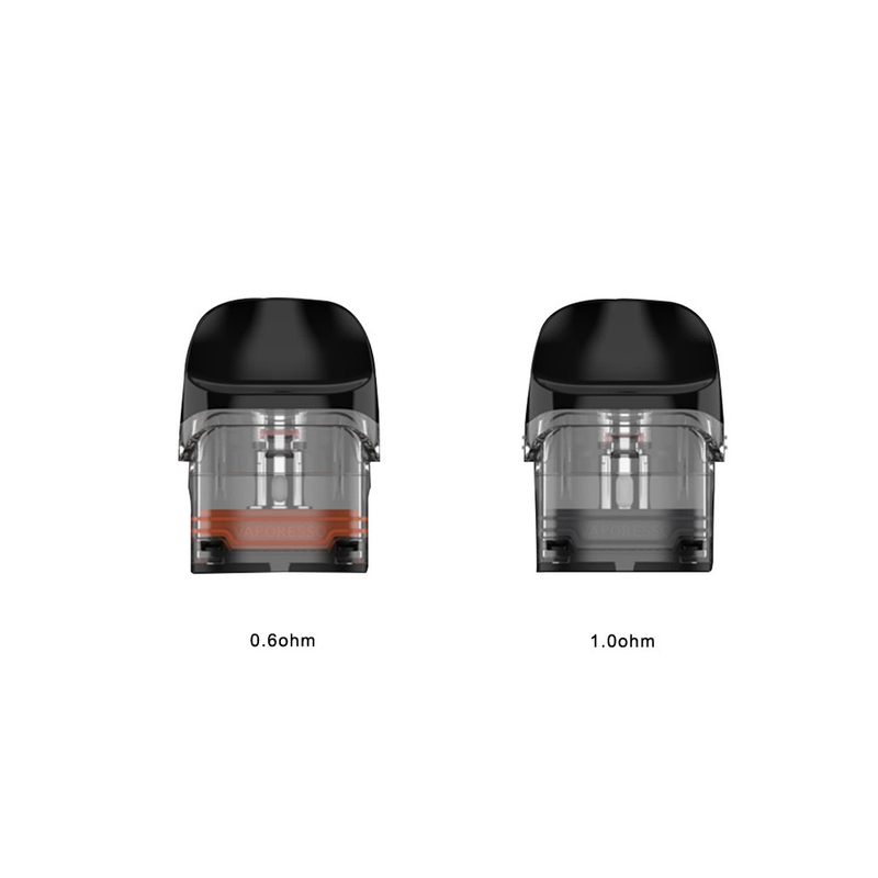 Κενές κασέτες 2ml 0.6ohm 1.0ohm 4pcs λοβών Luxe QS Vaporesso για την εξάρτηση εξαρτήσεων Luxe QS/Luxe Q