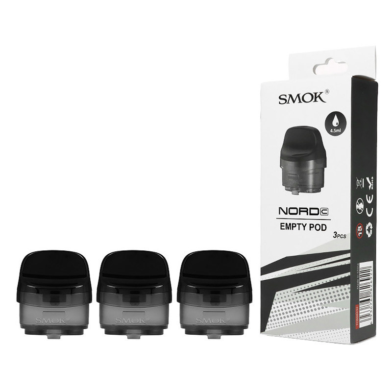 SMOK Nord C Άδειο κάψουλο 4.5 ml 3pcs/ συσκευασία Πάνω γεμιστήρας Άδειες κάψουλες