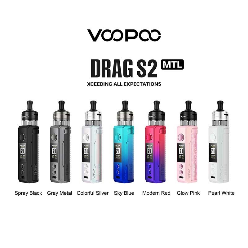 Voopoo drag s2 Pod Mod kit 60w με PnP X φυσίγγιο DTL / MTL 2500mAh 5ml