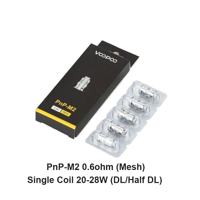 Voopoo PnP Αντικατασκευαστικά Coils 5pcs/pack για Drag Baby/Mini/2/S/X,VINCI Series Kit,Argus Pro,PnP 20/22,V.SUIT
